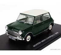 MODELLINO AUTO STATICO CENTAURIA AUSTIN MINI COOPER S 1965 C/ VETRINA VERDE 1:24