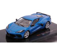MODELLINO AUTO STATICO CHEVROLET CORVETTE C8 STINGRAY 2020 BLU SCALA 1:43