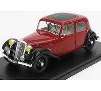 MODELLINO AUTO STATICO CITROEN TRACTION 7A AVANT 1934 ROSSO NERO SCALA 1/24
