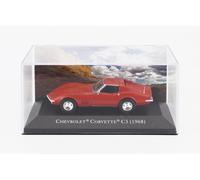 MODELLINO AUTO STATICO DEAGOSTINI CHEVROLET CORVETTE C3 COUPE 1968 VETRINA 1/43