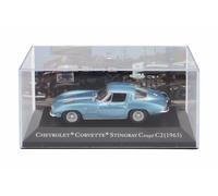 MODELLINO AUTO STATICO DEAGOSTINI CHEVROLET CORVETTE STINGRAY 1963 VETRINA 1/43