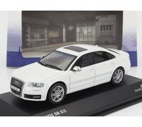 MODELLINO AUTO STATICO DIECAST AUDI A8 S8 D3 2010 BIANCO MODELLISMO SCALA 1/43