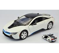 MODELLINO AUTO STATICO DIECAST BMW I8 COUPE 2019 BIANCO MODELLISMO SCALA 1:24