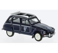 MODELLINO AUTO STATICO DIECAST BREKINA CITROEN DYANE CABAN 1976 BLU SCALA 1:87