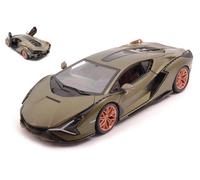 MODELLINO AUTO STATICO DIECAST BURAGO LAMBORGHINI SIAN FKP 37 VERDE SCALA 1/24