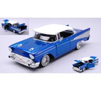 MODELLINO AUTO STATICO DIECAST CHEVROLET BEL AIR GET LOW SERIES 1957 SCALA 1:24