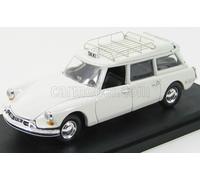 MODELLINO AUTO STATICO DIECAST CITROEN ID19 BREAK TAXI 1959 BIANCO SCALA 1/43