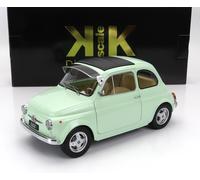 MODELLINO AUTO STATICO DIECAST FIAT 500F CUSTOM CERCHI ABARTH 1968 VERDE 1/12