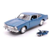 MODELLINO AUTO STATICO DIECAST FORD MAVERICK 1974 BLU MODELLISMO SCALA 1:24