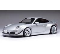 MODELLINO AUTO STATICO DIECAST IXO PORSCHE RWB 997 SILVER MODELLISMO SCALA 1:18
