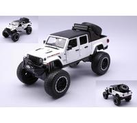 MODELLINO AUTO STATICO DIECAST JEEP GLADIATOR RUBICON 2021 BIANCO SCALA 1:24