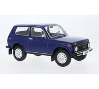 MODELLINO AUTO STATICO DIECAST LADA NIVA 1976 BLU MODELLISMO SCALA 1:18