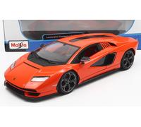 MODELLINO AUTO STATICO DIECAST LAMBORGHINI COUNTACH LPI 800-4 2021 ARANCIO 1/18