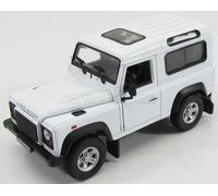MODELLINO AUTO STATICO DIECAST LAND ROVER DEFENDER 90 1984 BIANCO SCALA 1/24