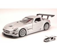 MODELLINO AUTO STATICO DIECAST MOTORMAX MERCEDES SLS AMG GT3 SILVER SCALA 1:24
