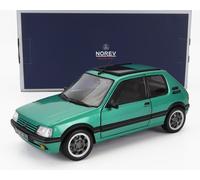 MODELLINO AUTO STATICO DIECAST PEUGEOT 205 1.9 GTI GRIFFE 1991 VERDE SCALA 1/18