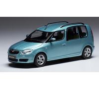 MODELLINO AUTO STATICO DIECAST SKODA ROOMSTER 2007 BLU MODELLISMO SCALA 1/43