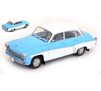 Wartburg 312 1965 Blu Chiaro Bianco Modellino 1:18 MCG