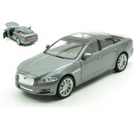 MODELLINO AUTO STATICO DIECAST WELLY JAGUAR XJ 2010 GRIGIO MODELLISMO SCALA 1:24