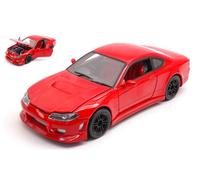 MODELLINO AUTO STATICO DIECAST WELLY NISSAN SILVIA S15 TUNING ROSSO SCALA 1:24