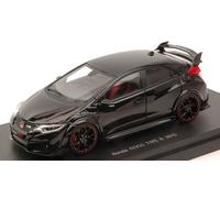 1:43 Ebbro Honda Civic Type R 2015 UK License Plate Crystal Black Pearl