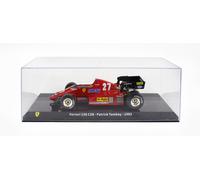 MODELLINO AUTO STATICO FERRARI F1 126C2B 1983 PATRICK TAMBAY CON VETRINA 1:24