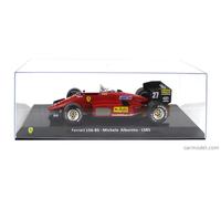 MODELLINO AUTO STATICO FERRARI F1 156-85 1985 MICHELE ALBORETO CON VETRINA 1:24