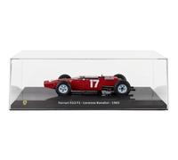 MODELLINO AUTO STATICO FERRARI F1 512 1965 LORENZO BANDINI CON VETRINA 1/24
