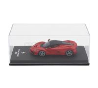 MODELLINO AUTO STATICO FERRARI LAFERRARI 2013 CON VETRINA ROSSO SCALA 1/64