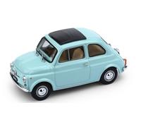 MODELLINO AUTO STATICO FIAT 500F 1965-72 CHIUSA AZZURRO MODELLISMO SCALA 1:43