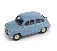 1:43 BRUMM Fiat 600 Berlina I Series 1955 Grigio Perla Light Grey R247-03