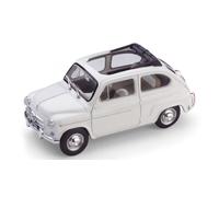 1:43 Brumm Fiat 600D Trasf.Aperta 1960 Bianco R317-12 Modellino