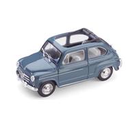 1:43 Brumm Fiat 600 D Berlina 1960 Trasformabile Aperta Bleu 404 R317-09 Brumm M