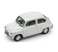 1:43 Brumm Fiat 600 D Fanalone 1965 Bianco R349-01 Auto Diecast Modellino