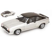 MODELLINO AUTO STATICO FORD CAPRI MK II X-PACK 1975 SILVER/NERO RHD SCALA 1:18