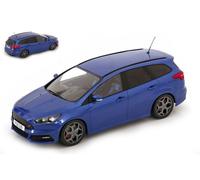 MODELLINO AUTO STATICO FORD FOCUS ST ESTATE 2015 BLU MODELLISMO SCALA 1/18