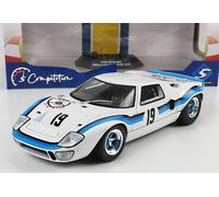 MODELLINO AUTO STATICO FORD GT40 MKI N.19 ANGOLA CHAMPIONSHIP 1973 BIANCO 1:18