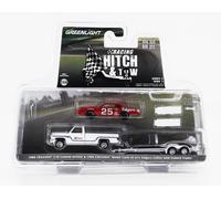 MODELLINO AUTO STATICO GREENLIGHT CHEVROLET C30 PICK-UP CUSTOM DELUXE 1986 1/64