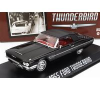 MODELLINO AUTO STATICO GREENLIGHT FORD THUNDERBIRD CABRIOLET 1965 NERO 1/43