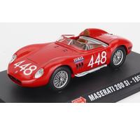 MODELLINO AUTO STATICO HACHETTE MASERATI 200SI SPIDER MILLE MIGLIA 1957 1/43