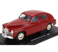 MODELLINO AUTO STATICO HACHETTE WARSZAWA M20 1951 ROSSO MODELLISMO SCALA 1:24