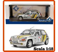 Modellino auto statico in scala 1/18 RENAULT 5 GT TURBO A. OREILLE 1989 Solido