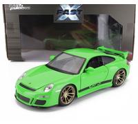 MODELLINO AUTO STATICO JADA TOYS PORSCHE 2007 FAST FURIOUS VERDE 1/24