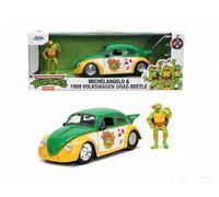 MODELLINO AUTO STATICO JADA TOYS VW DRAG BEETLE MAGGIOLINO 1959 TURTLES 1/24