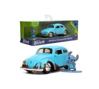 MODELLINO AUTO STATICO JADA TOYS VW MAGGIOLINO BEETLE 1959 LILO AND STITCH 1/32