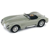 MODELLINO AUTO STATICO JAGUAR C TYPE STRADALE 1953 GRIGIO MODELLISMO SCALA 1:43
