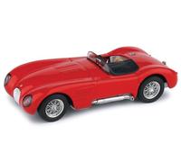 MODELLINO AUTO STATICO JAGUAR C TYPE STRADALE 1953 ROSSO MODELLISMO SCALA 1:43
