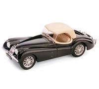 MODELLINO AUTO STATICO JAGUAR XK 120 DROP HEAD 1948 NERO MODELLISMO SCALA 1:43