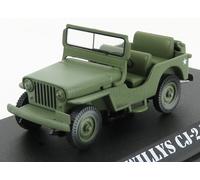 MODELLINO AUTO STATICO JEEP WILLYS CJ-2A OPEN 1949 MASH MILITARE VERDE 1/43