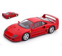 MODELLINO AUTO STATICO KK SCALE FERRARI F40 SEDILI ROSSI 1987 ROSSO 1:18